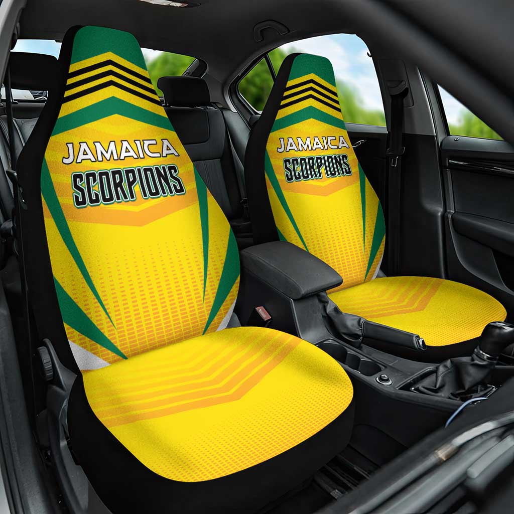 Cricket Jamaica Scorpions Car Seat Cover We Made Legends