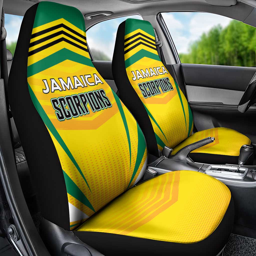 Cricket Jamaica Scorpions Car Seat Cover We Made Legends