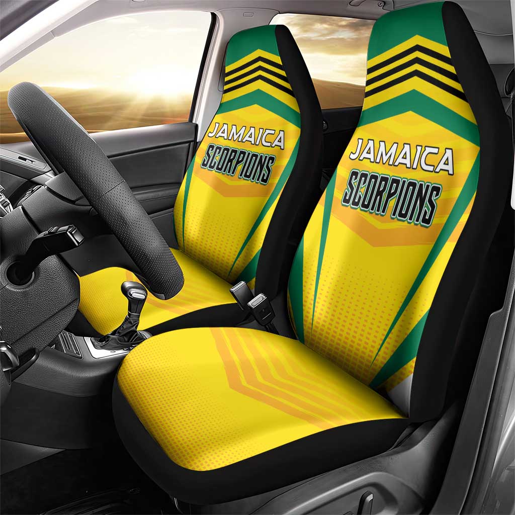 Cricket Jamaica Scorpions Car Seat Cover We Made Legends