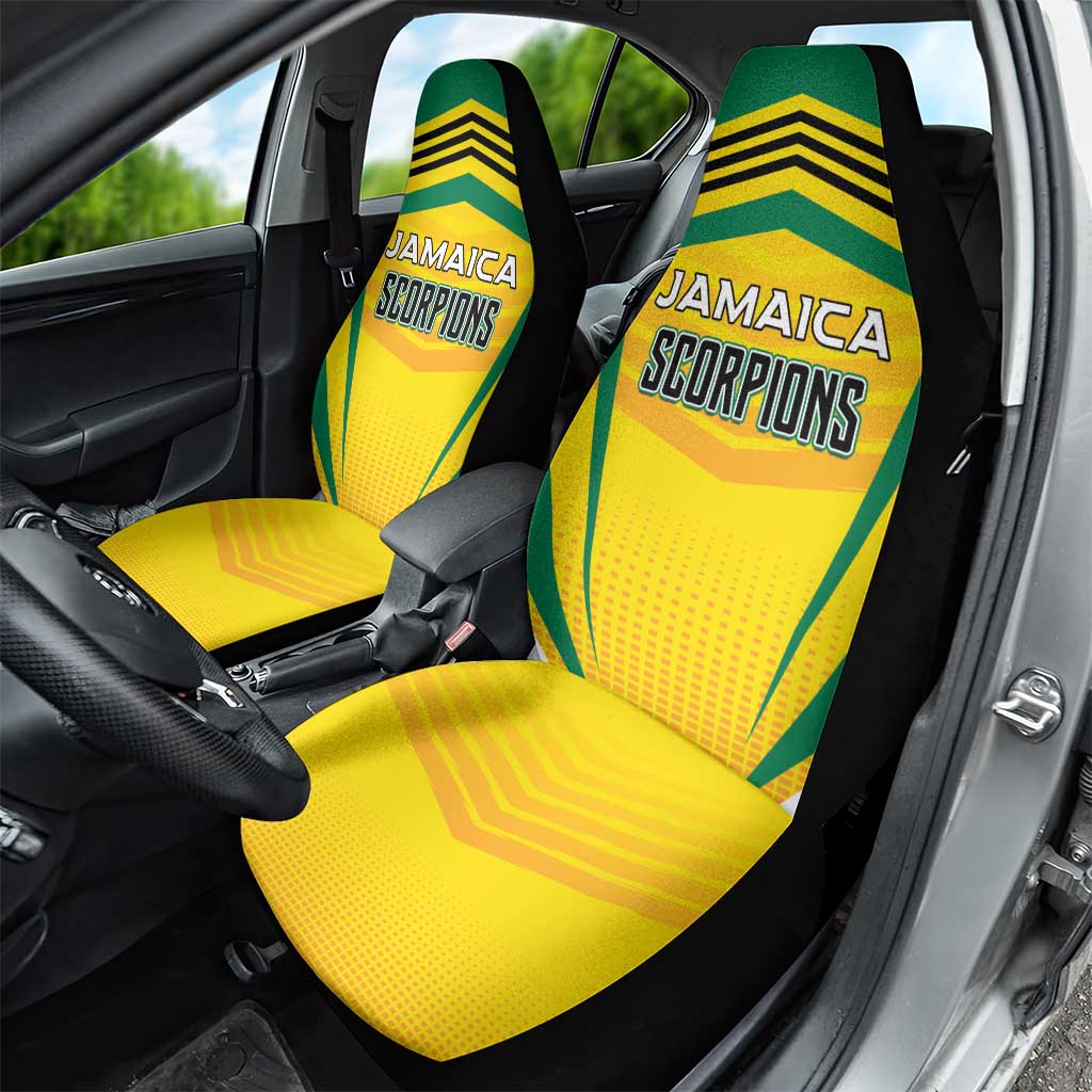 Cricket Jamaica Scorpions Car Seat Cover We Made Legends