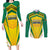 Custom Cricket Jamaica Scorpions Couples Matching Long Sleeve Bodycon Dress and Long Sleeve Button Shirt We Made Legends