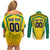 Custom Cricket Jamaica Scorpions Couples Matching Off Shoulder Short Dress and Long Sleeve Button Shirt We Made Legends