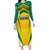 Custom Cricket Jamaica Scorpions Family Matching Long Sleeve Bodycon Dress and Hawaiian Shirt We Made Legends
