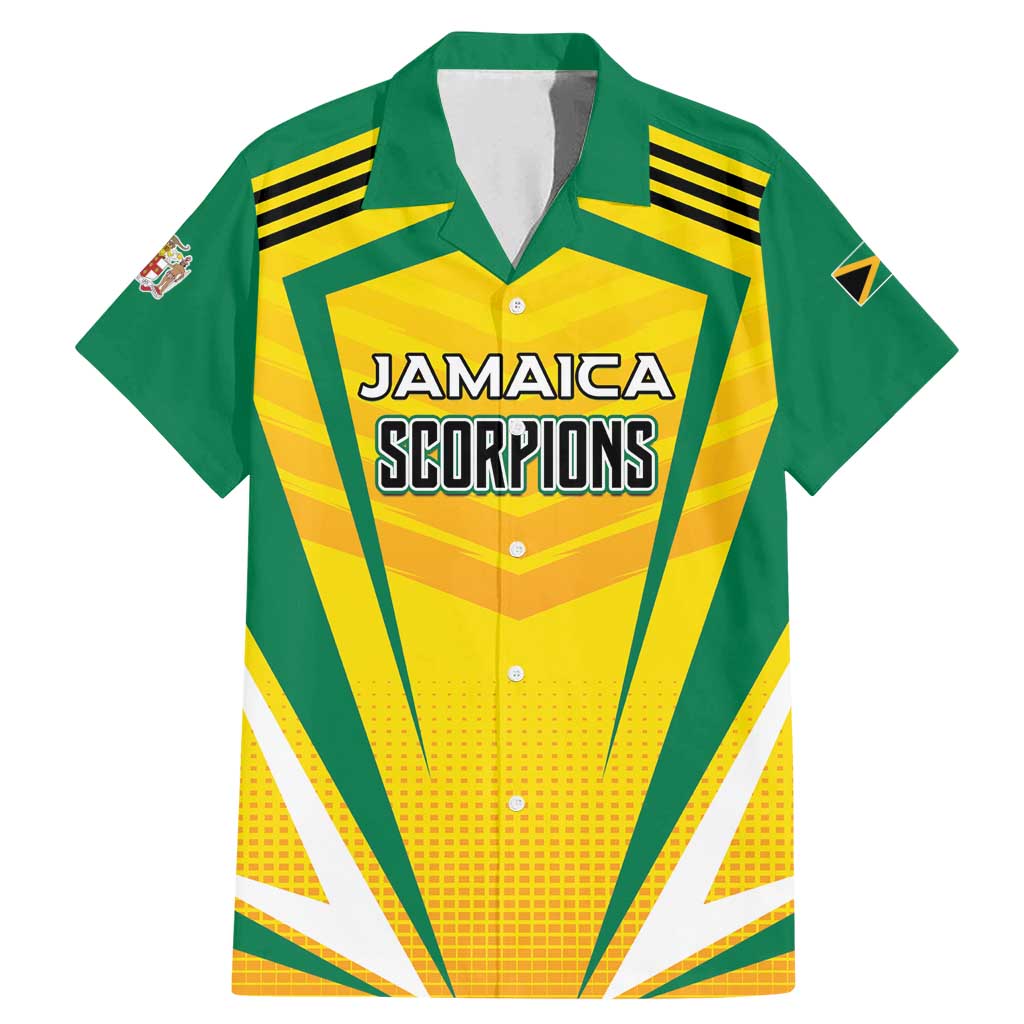 Custom Cricket Jamaica Scorpions Family Matching Mermaid Dress and Hawaiian Shirt We Made Legends