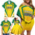 Custom Cricket Jamaica Scorpions Family Matching Off Shoulder Short Dress and Hawaiian Shirt We Made Legends