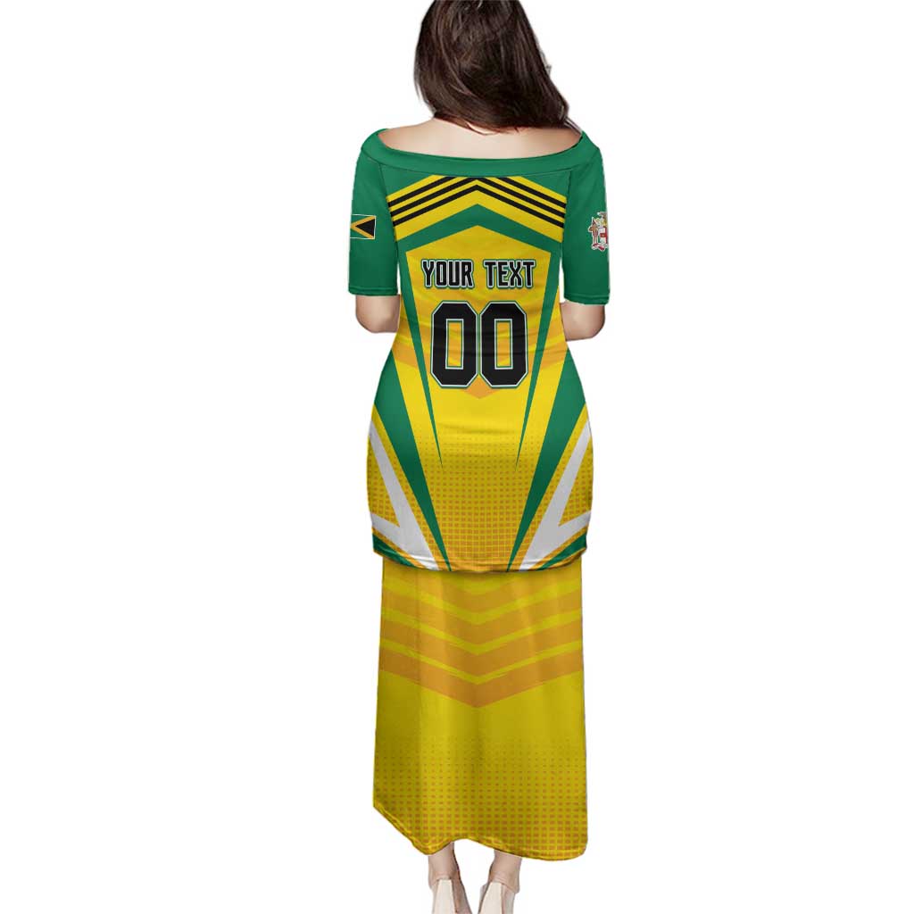 Custom Cricket Jamaica Scorpions Family Matching Puletasi and Hawaiian Shirt We Made Legends