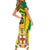 Custom Cricket Jamaica Scorpions Family Matching Short Sleeve Bodycon Dress and Hawaiian Shirt We Made Legends