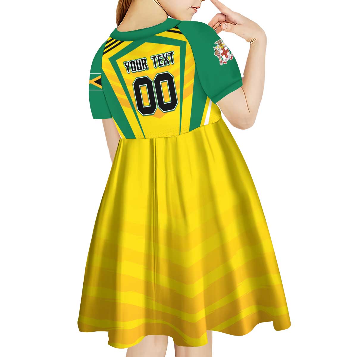 Custom Cricket Jamaica Scorpions Kid Short Sleeve Dress We Made Legends