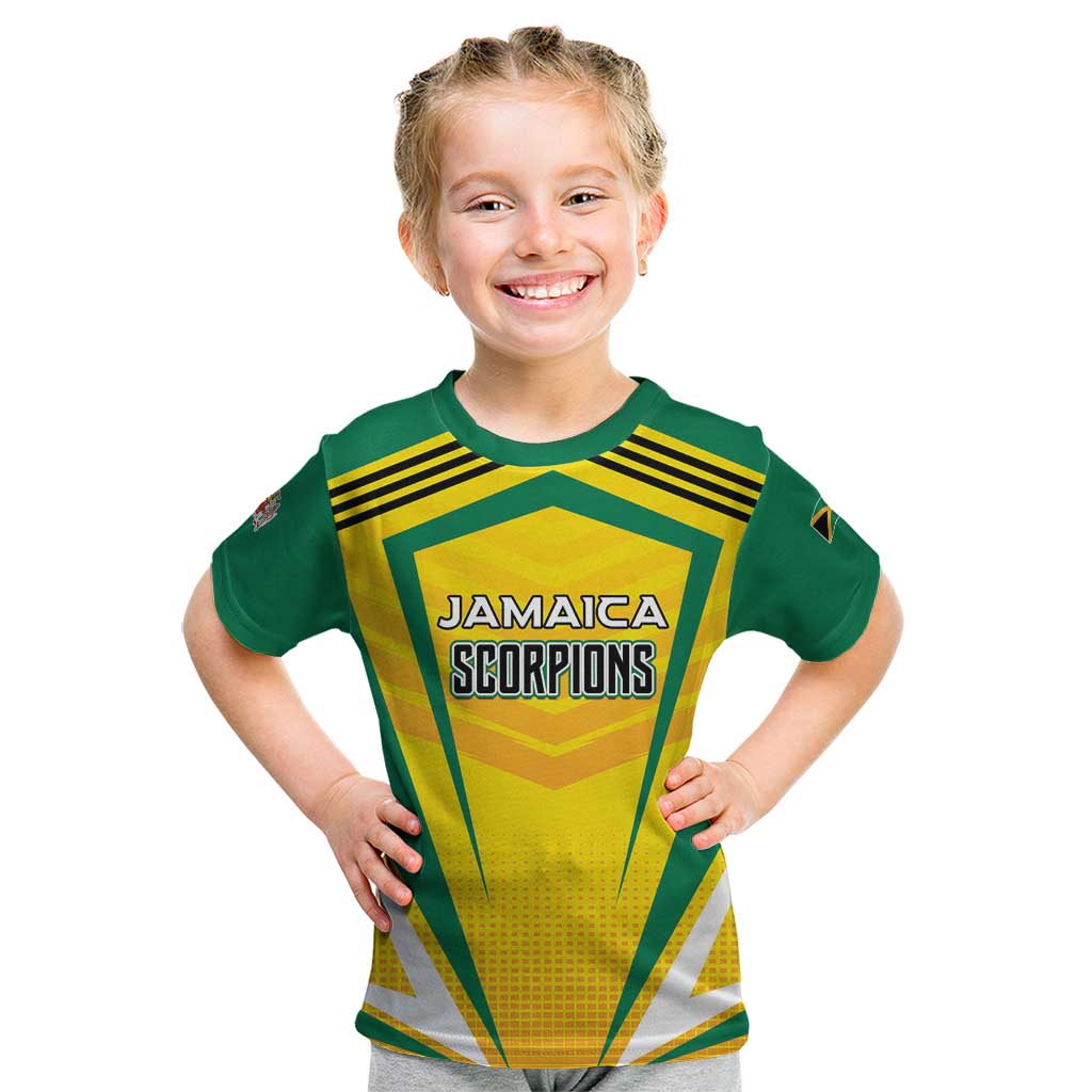 Custom Cricket Jamaica Scorpions Kid T Shirt We Made Legends