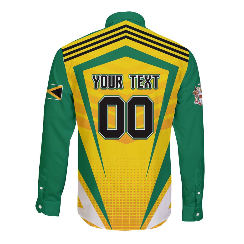 Custom Cricket Jamaica Scorpions Long Sleeve Button Shirt We Made Legends