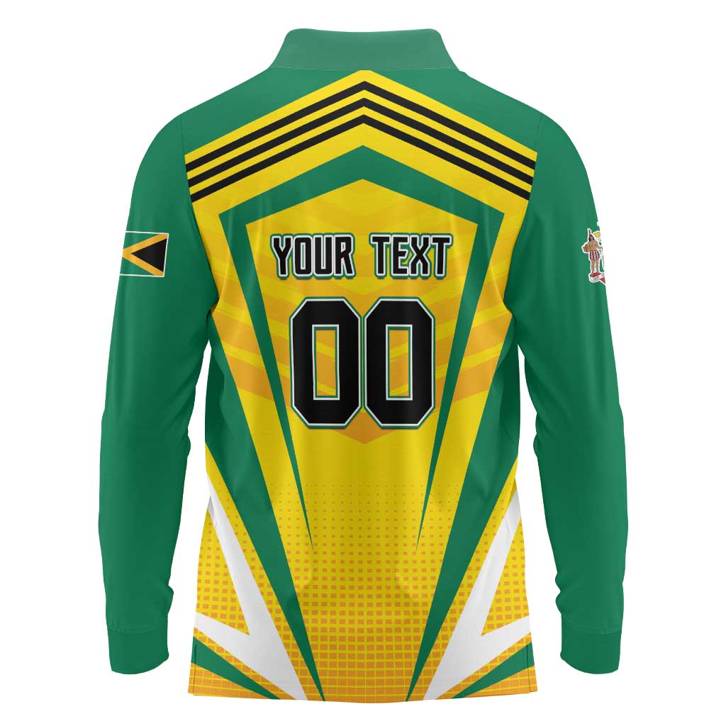 Custom Cricket Jamaica Scorpions Long Sleeve Polo Shirt We Made Legends