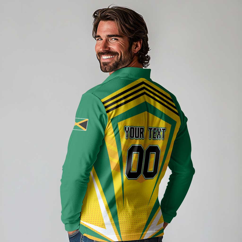Custom Cricket Jamaica Scorpions Long Sleeve Polo Shirt We Made Legends