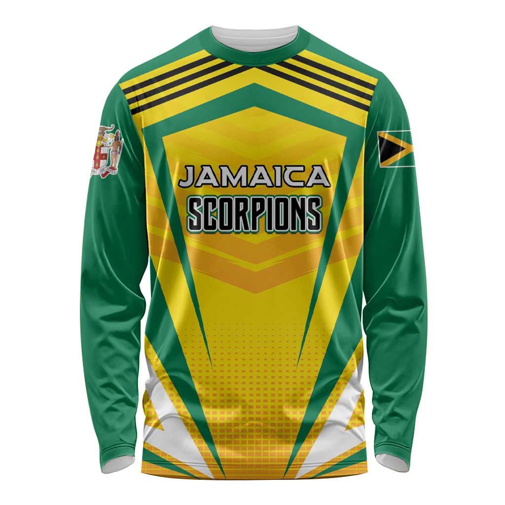Custom Cricket Jamaica Scorpions Long Sleeve Shirt We Made Legends