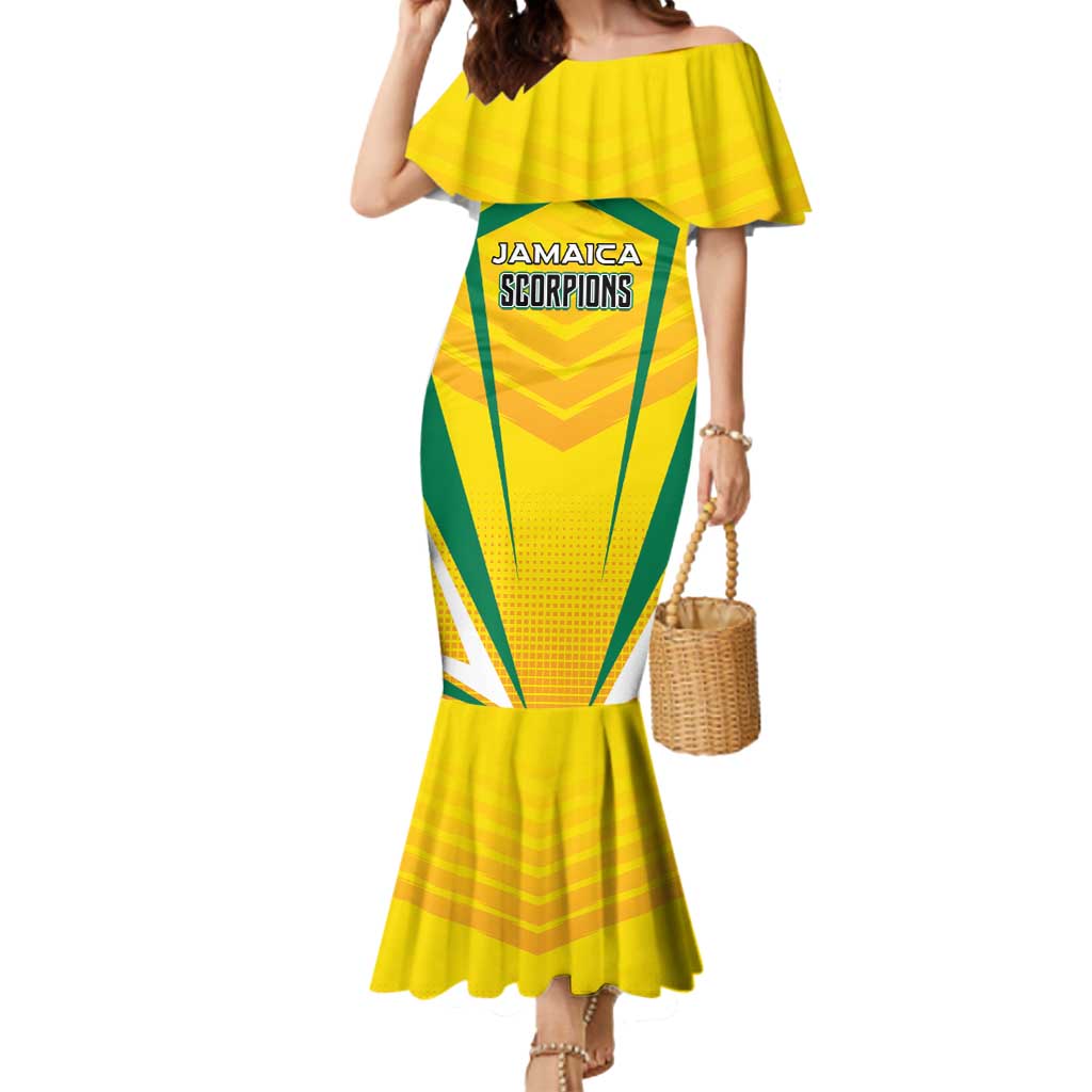 Custom Cricket Jamaica Scorpions Mermaid Dress We Made Legends