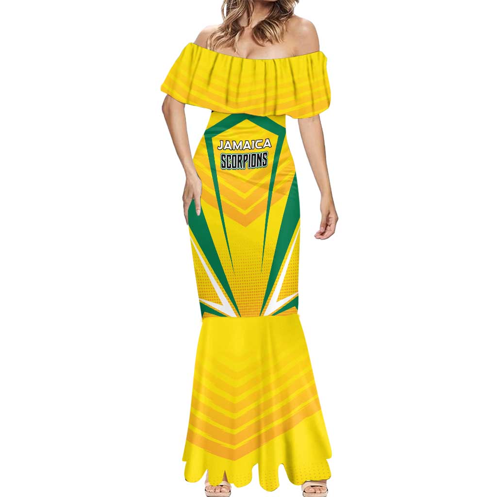 Custom Cricket Jamaica Scorpions Mermaid Dress We Made Legends