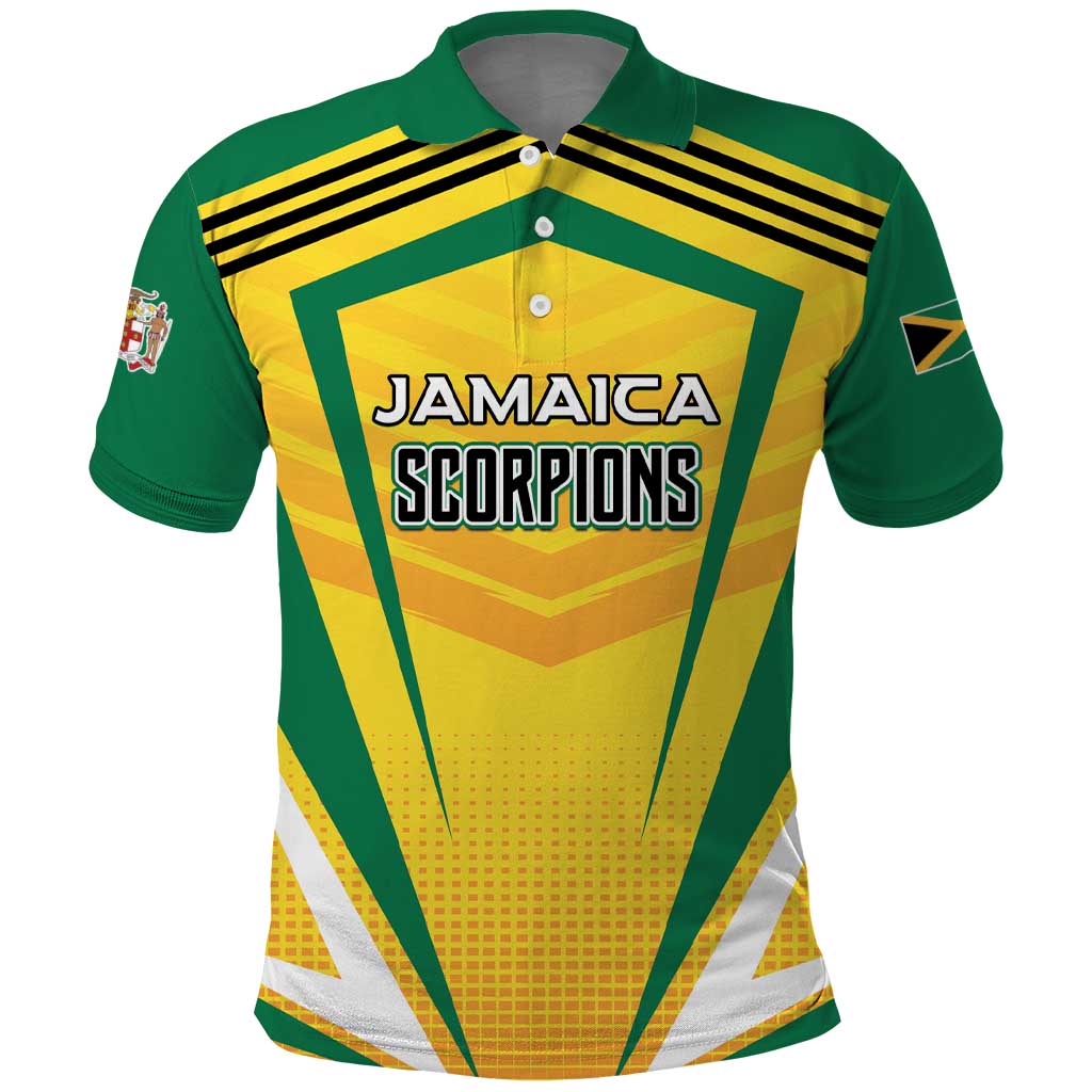 Custom Cricket Jamaica Scorpions Polo Shirt We Made Legends