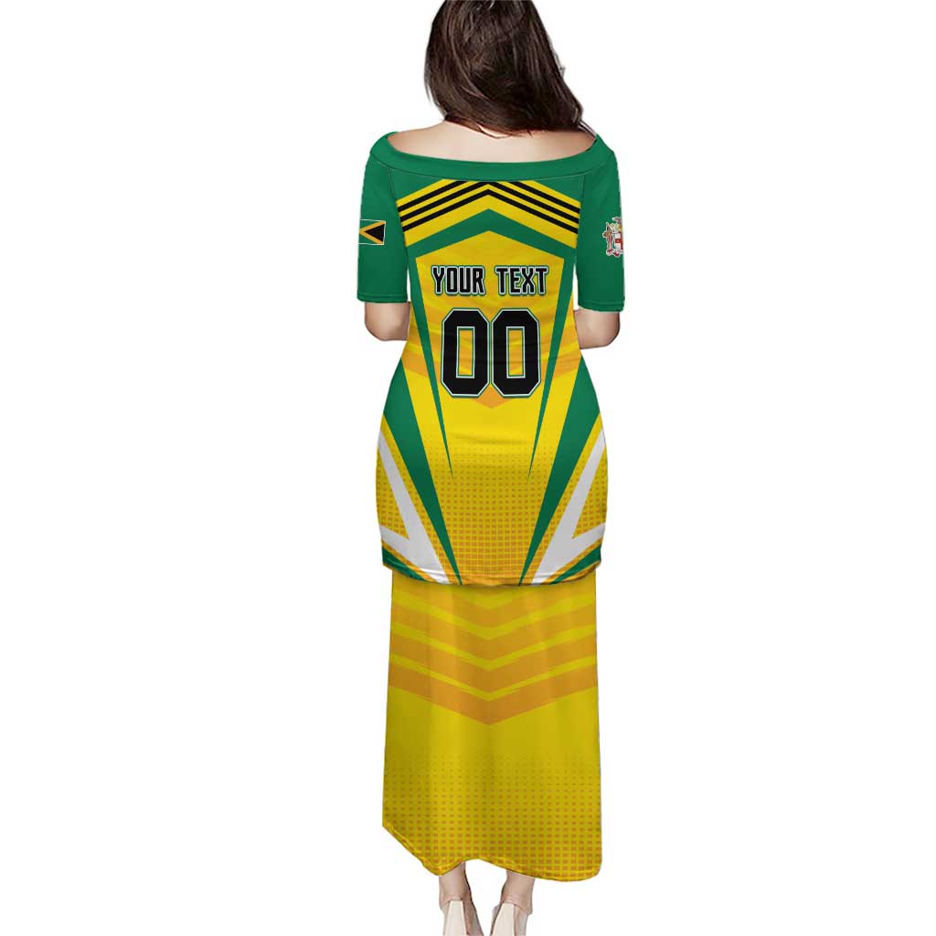 Custom Cricket Jamaica Scorpions Puletasi We Made Legends