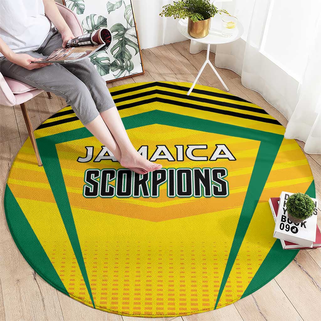 Cricket Jamaica Scorpions Round Carpet We Made Legends
