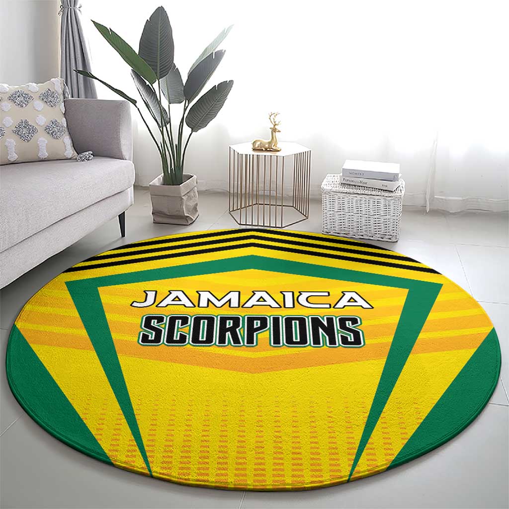 Cricket Jamaica Scorpions Round Carpet We Made Legends