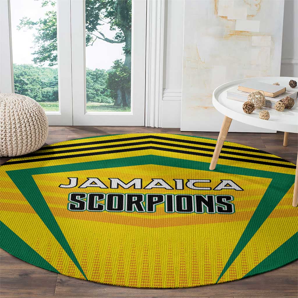 Cricket Jamaica Scorpions Round Carpet We Made Legends