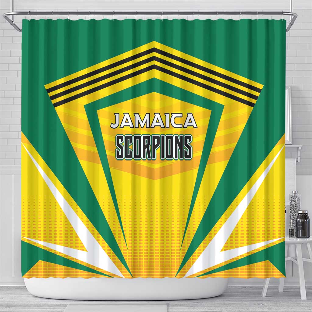 Cricket Jamaica Scorpions Shower Curtain We Made Legends