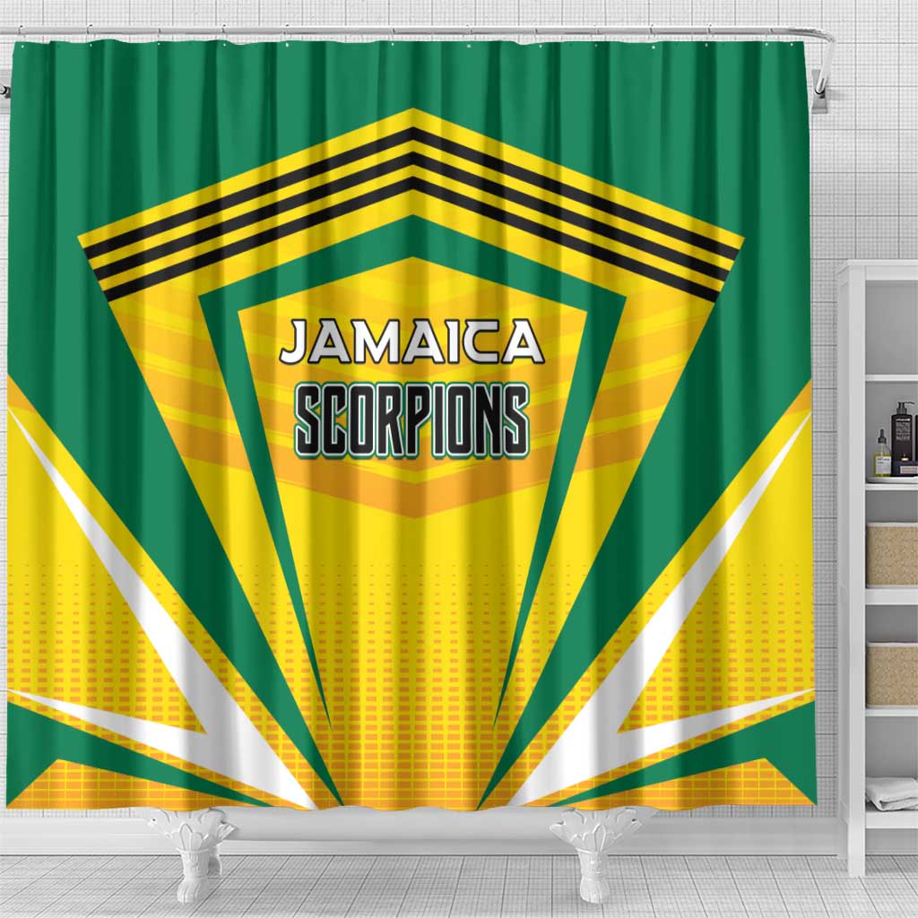 Cricket Jamaica Scorpions Shower Curtain We Made Legends