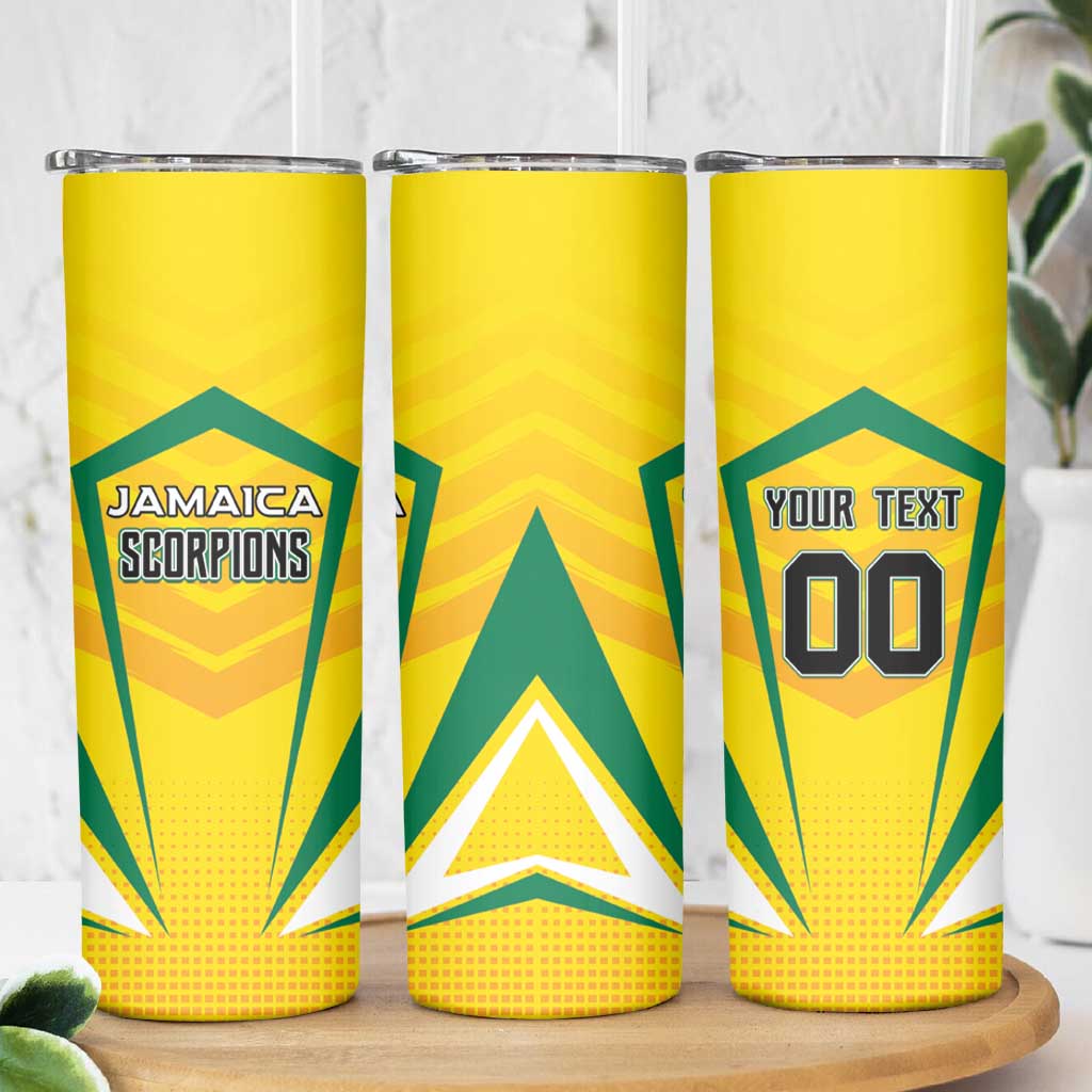 Custom Cricket Jamaica Scorpions Skinny Tumbler We Made Legends