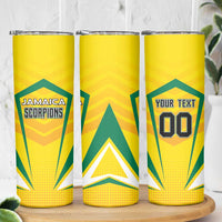 Custom Cricket Jamaica Scorpions Skinny Tumbler We Made Legends