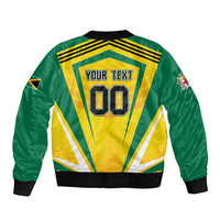Custom Cricket Jamaica Scorpions Sleeve Zip Bomber Jacket We Made Legends
