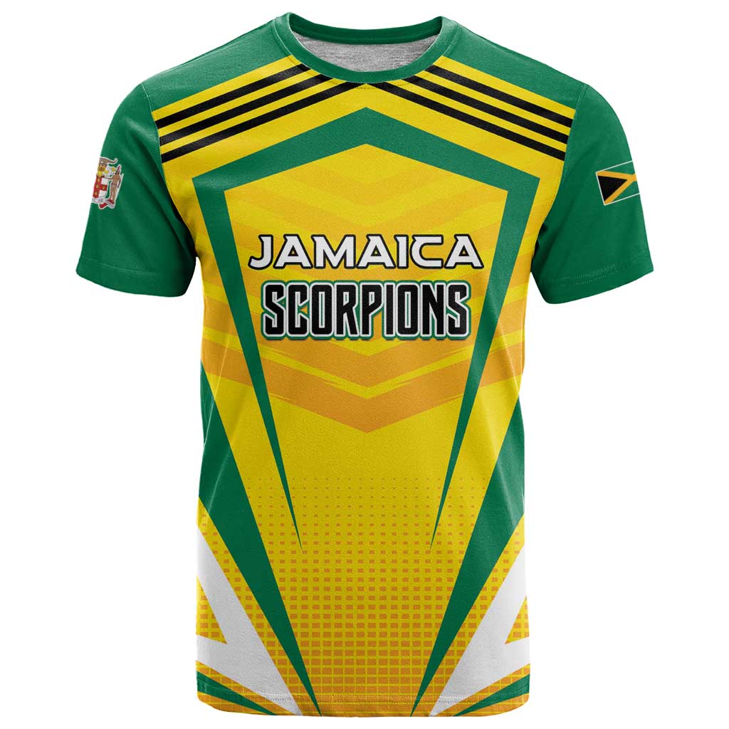 Custom Cricket Jamaica Scorpions T Shirt We Made Legends