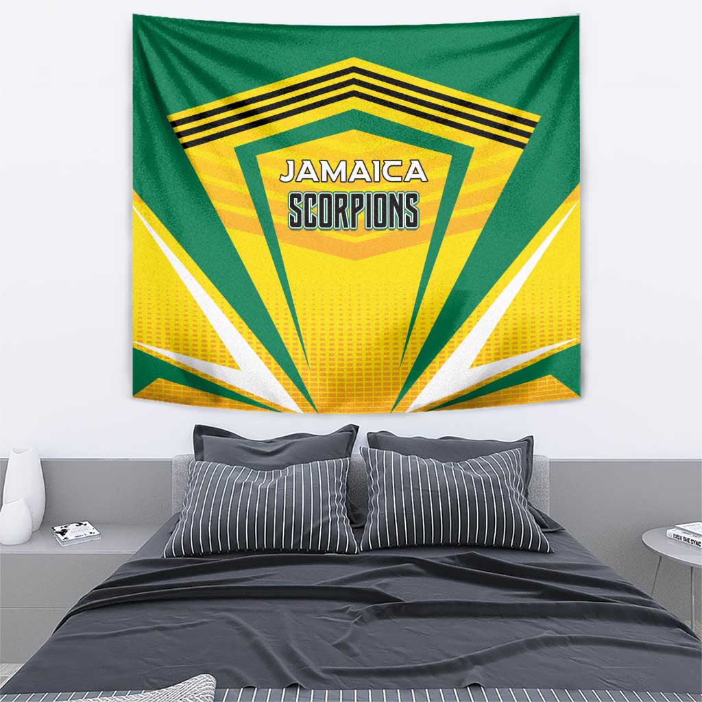 Cricket Jamaica Scorpions Tapestry We Made Legends