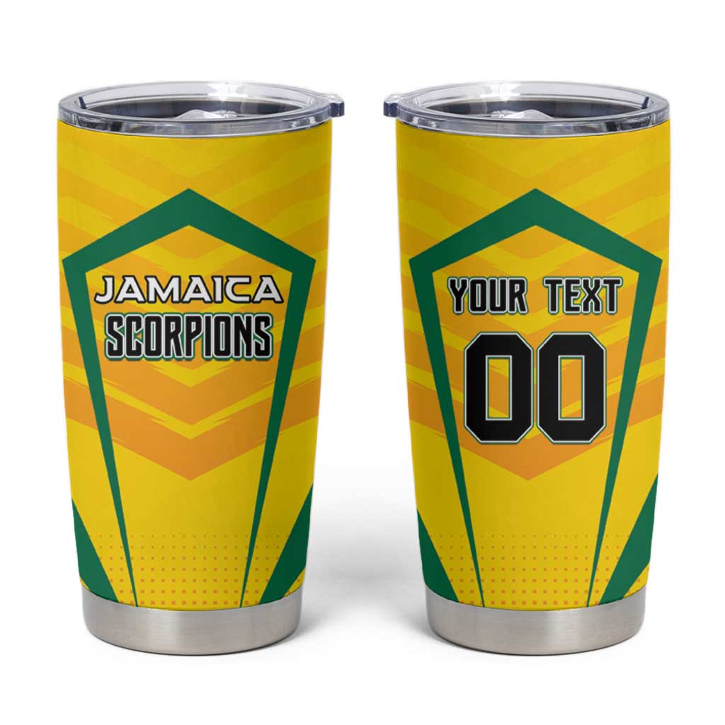 Custom Cricket Jamaica Scorpions Tumbler Cup We Made Legends