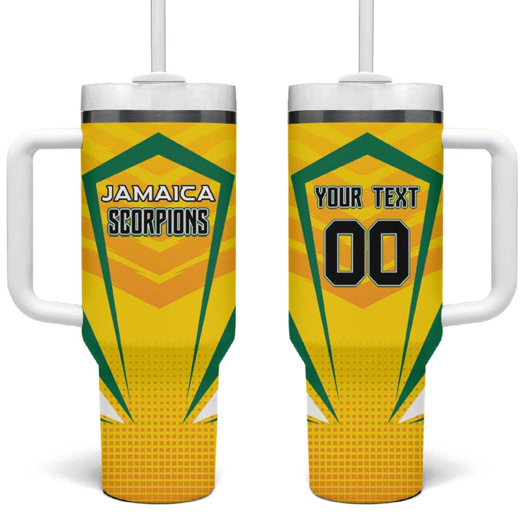 Custom Cricket Jamaica Scorpions Tumbler With Handle We Made Legends