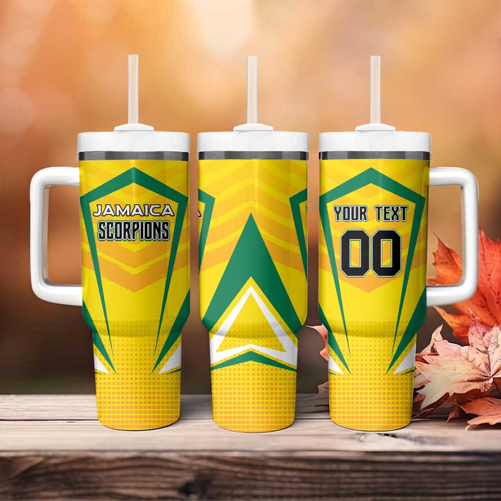 Custom Cricket Jamaica Scorpions Tumbler With Handle We Made Legends