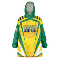 Custom Cricket Jamaica Scorpions Wearable Blanket Hoodie We Made Legends