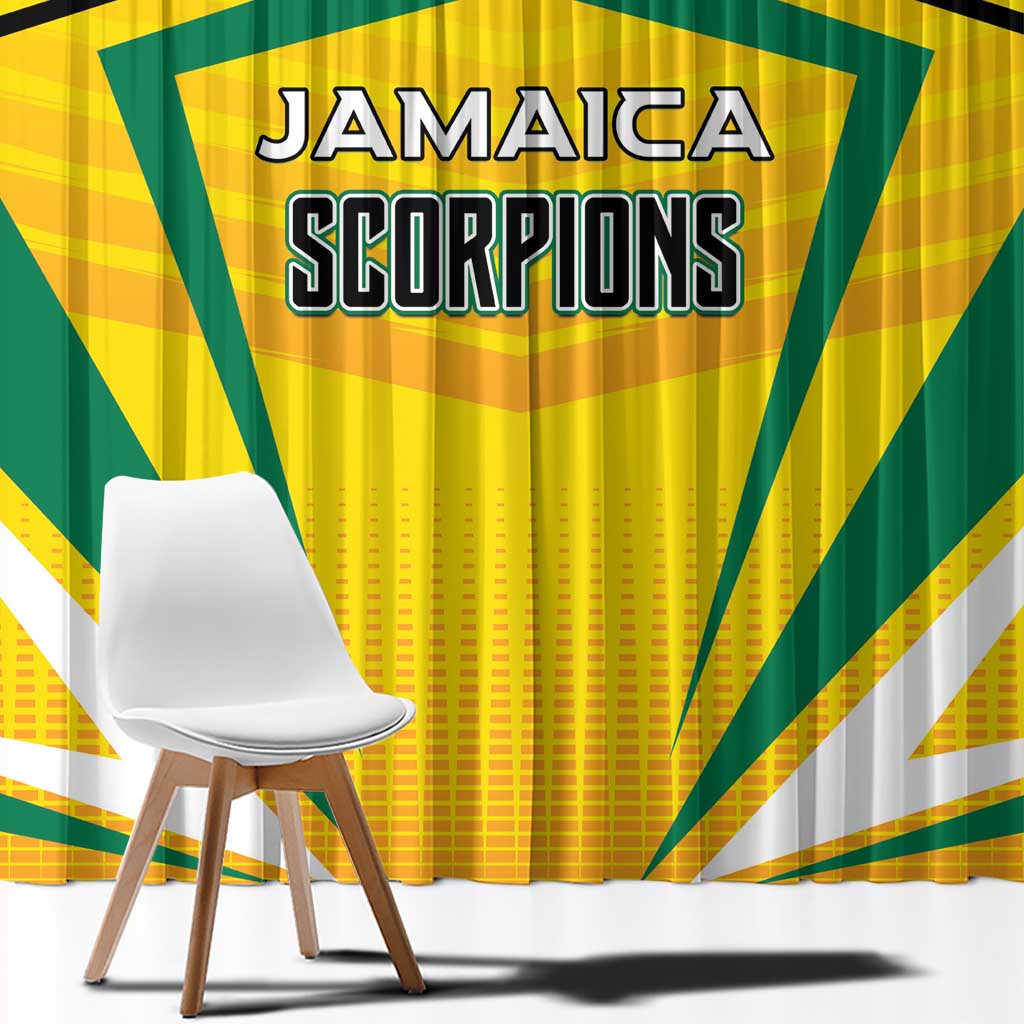 Cricket Jamaica Scorpions Window Curtain We Made Legends
