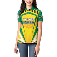 Custom Cricket Jamaica Scorpions Women Polo Shirt We Made Legends