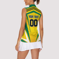 Custom Cricket Jamaica Scorpions Women Sleeveless Polo Shirt We Made Legends