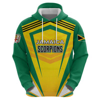 Custom Cricket Jamaica Scorpions Zip Hoodie We Made Legends