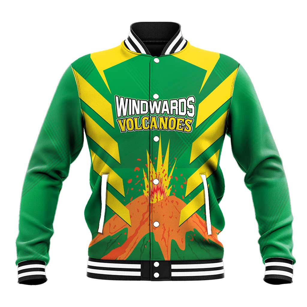 Custom Cricket Windwards Volcanoes Baseball Jacket All The Best LAVA Boys