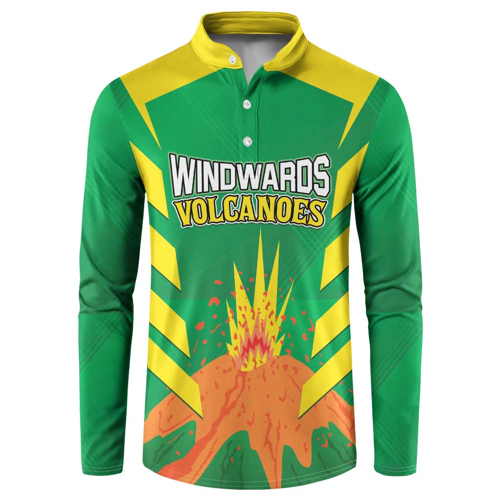 Custom Cricket Windwards Volcanoes Button Sweatshirt All The Best LAVA Boys