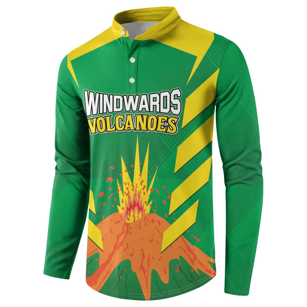 Custom Cricket Windwards Volcanoes Button Sweatshirt All The Best LAVA Boys