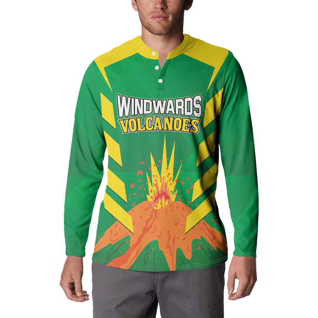 Custom Cricket Windwards Volcanoes Button Sweatshirt All The Best LAVA Boys