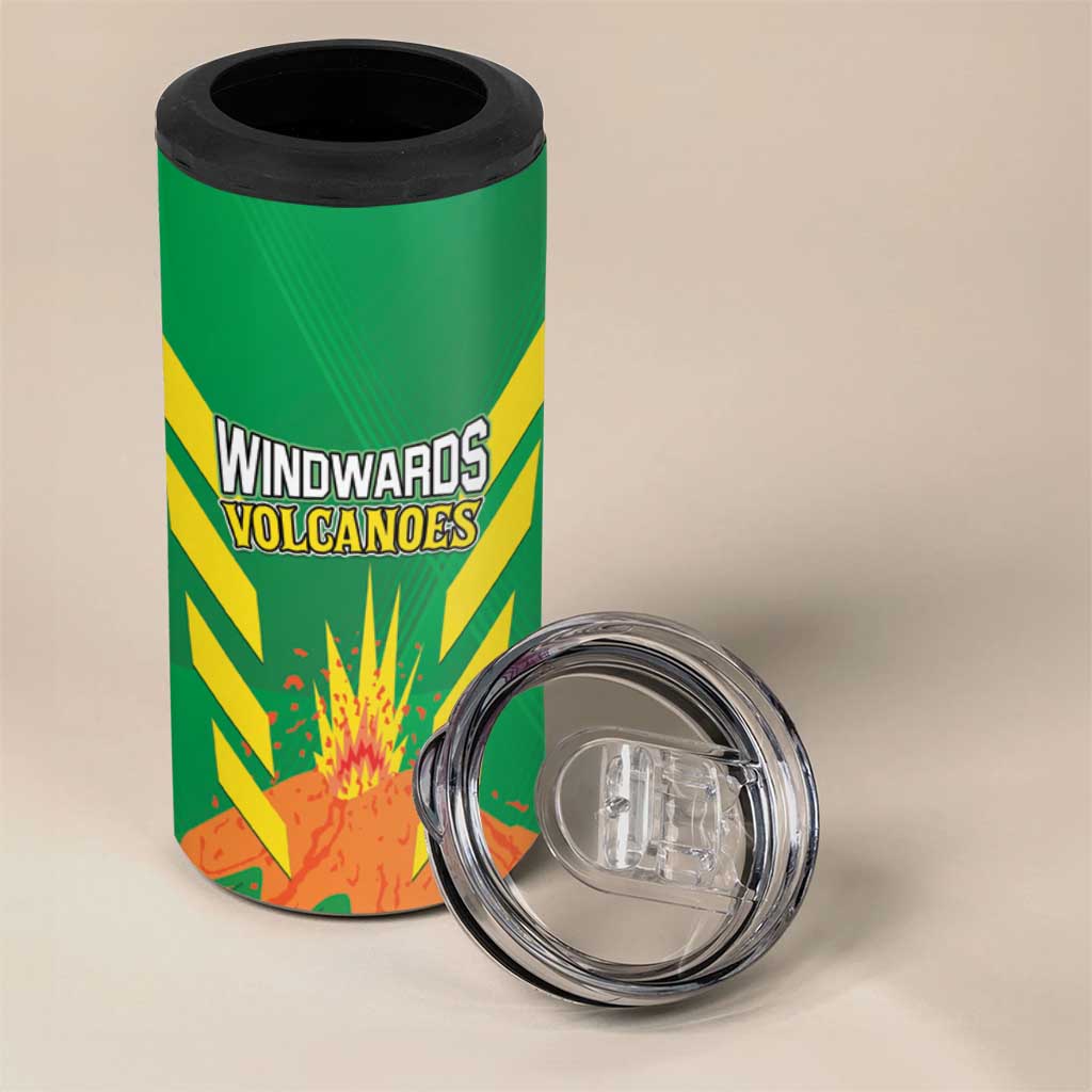 Custom Cricket Windwards Volcanoes 4 in 1 Can Cooler Tumbler All The Best LAVA Boys