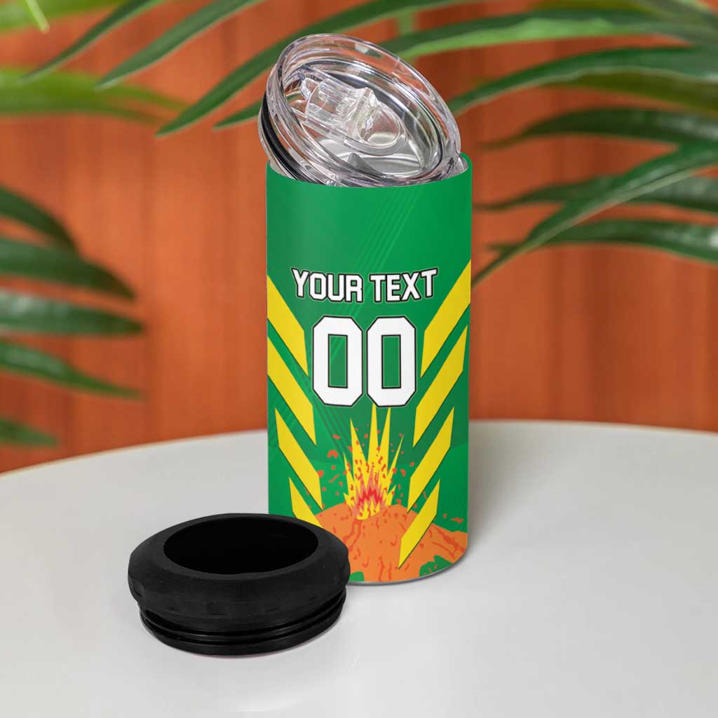 Custom Cricket Windwards Volcanoes 4 in 1 Can Cooler Tumbler All The Best LAVA Boys
