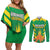 Custom Cricket Windwards Volcanoes Couples Matching Off Shoulder Short Dress and Long Sleeve Button Shirt All The Best LAVA Boys