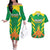 Custom Cricket Windwards Volcanoes Couples Matching Off The Shoulder Long Sleeve Dress and Hawaiian Shirt All The Best LAVA Boys