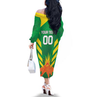 Custom Cricket Windwards Volcanoes Family Matching Off The Shoulder Long Sleeve Dress and Hawaiian Shirt All The Best LAVA Boys