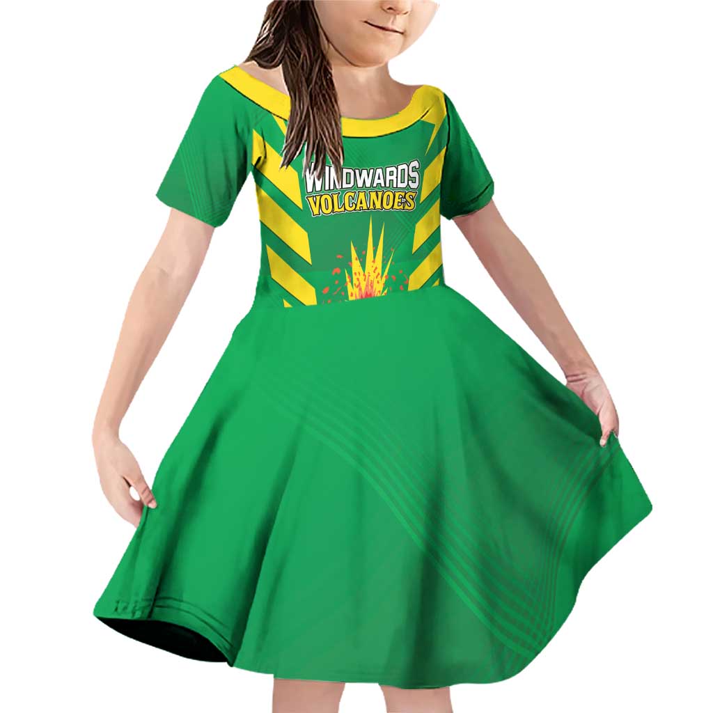Custom Cricket Windwards Volcanoes Family Matching Off Shoulder Short Dress and Hawaiian Shirt All The Best LAVA Boys