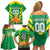 Custom Cricket Windwards Volcanoes Family Matching Off Shoulder Short Dress and Hawaiian Shirt All The Best LAVA Boys